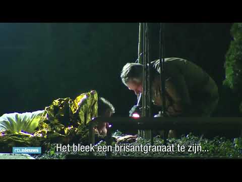 Bizar beeld uit Venlo  man ligt urenlang buiten met sissende granaat   RTL NIEUWS