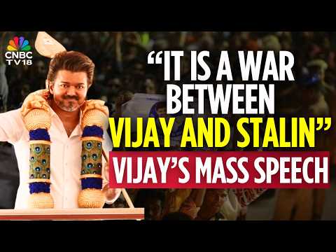 VIJAY FULL SPEECH: TVK Chief Vijay Says 2026 Assembly polls War Between 'Vijay and Stalin' | N18V