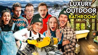 We Attempted To Build an Outdoor LUXURY Bathroom in 72 hours!