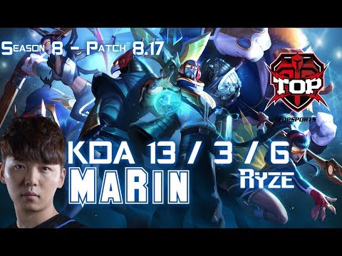 TOP MaRin RYZE vs JAX Top - Patch 8.17 KR Ranked