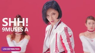 9MUSES A - Shh! (쉿!) (Line Distribution) | TheSeverus