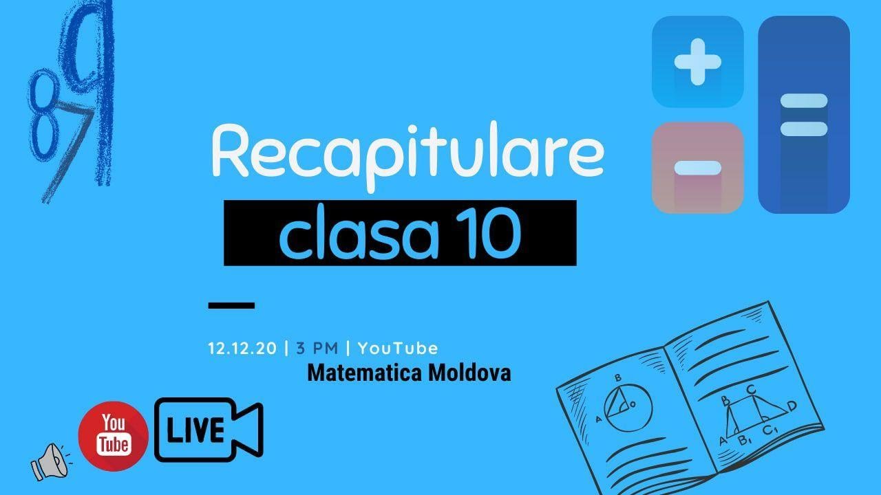 Watch Teza Romana Clasa 10 Sem 2 Now Recapitulare cl.10. Teza: Puteri, Radicali, Logaritmi, Polinoame, Fractii algebrice, Functii