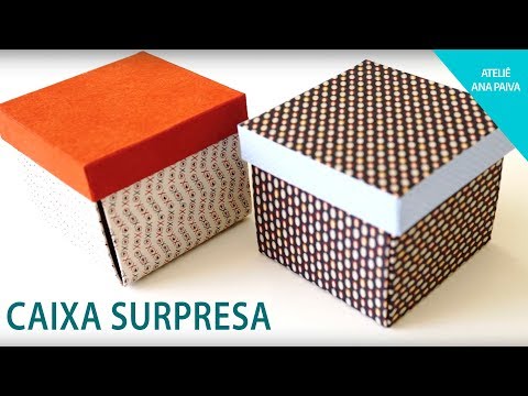 Caixa Surpresa - Cartonagem | Ateliê Ana Paiva