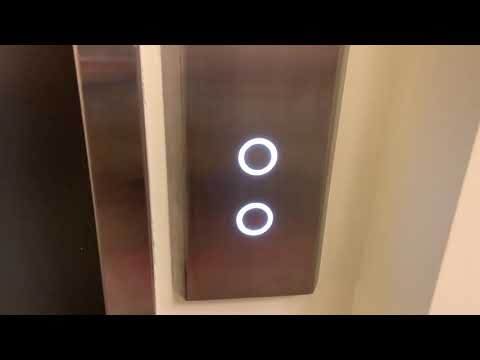 Modernized Otis black button elevator Enoch Pratt free library Baltimore city Maryland