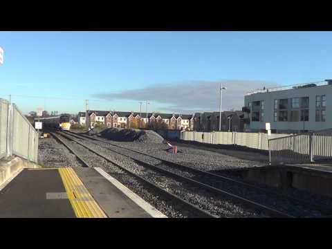 Irish Rail 22000 DMU 22016 + 22056 passes Sallins and Naas