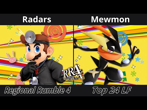 Regional Rumble 4 - Top 24 LF - Radars (Dr. Mario) vs Mewmon (Greninja)