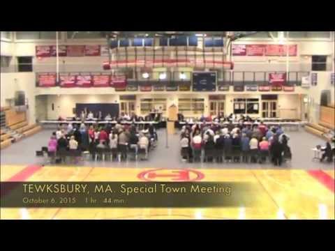 Tewksbury, MA: Special Town Meeting: October 6, 2015: Part 5 of 5