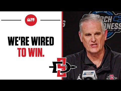 HC Brian Dutcher speaks after San Diego State UPSETS No. 1 Alabama [FULL PRESSER] | CBS Sports