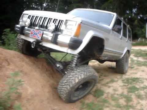Jeep Cherokee Flex Test 6.5 Rough Country Long Arm Kit With 35's