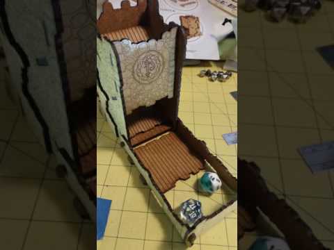 Q-Workshop Pathfinder Paizo Dice Tower From Kickstarter Rewards!