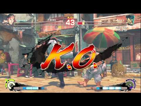 SSF4: Air (Ryu) VS FREE1UP (Dictator)