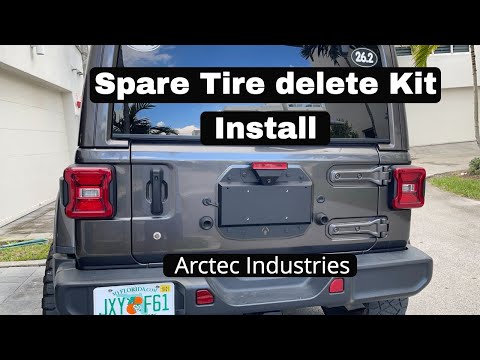 Arctic Industries Spare Tire Delete Kit | With OEM third brake light and camera