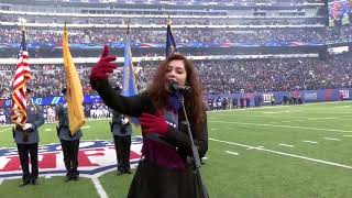 Mandy Harvey Thank you New York Giants for having me sing the National Anthem this past Sunday