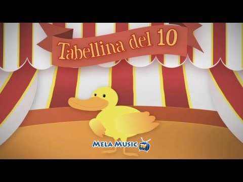 TABELLINA DEL 10 - La canzone di Paoletto Paperetto e Mamma Papera @Mela_Educational