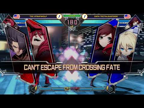 CEOTaku 2018 BlazBlue Tag - TXC Straywolf vs DATA Tectaleastside - Top 16 Losers