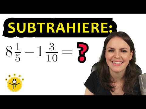GEMISCHTE BRÜCHE subtrahieren – gemischte Zahlen Minus rechnen, einfach erklärt