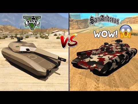 GTA 5 TANK KHANJALI VS GTA SAN ANDREAS TANK KHANJALI - WHICH IS BEST?