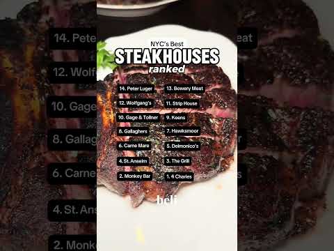 TOP-RATED STEAKHOUSES IN NYC?