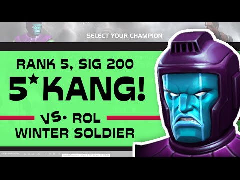 5 Star Rank 5 Sig 200 KANG vs ROL Winter Soldier! | Marvel Contest of Champions