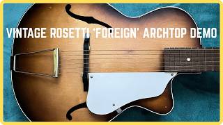 Video thumbnail for Vintage Rosetti 'Foreign' Acoustic Guitar by David