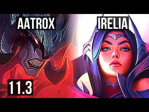 AATROX vs IRELIA (TOP) | 8/0/2, 1000+ games, Legendary | KR Master | v11.3