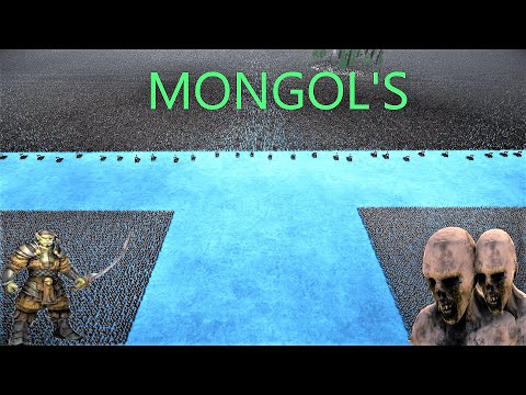 Mongolian Soldiers Vs 1 Million Orc's and Zombies !! | Epic Battle Simulator  UEBS 2