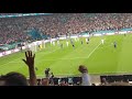 Luke Shaw goal vs Italy - England fans reaction at Wembley amazing scenes!