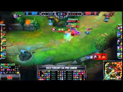 SHR (Corn Azir) VS EDG (Pawn Kassadin) Game 1 Highlights - 2015 Spring LPL W3D3