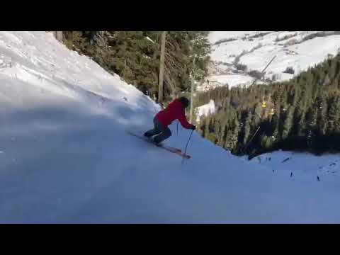 Gran Risa slope in Alta Badia, Dolomites, full video
