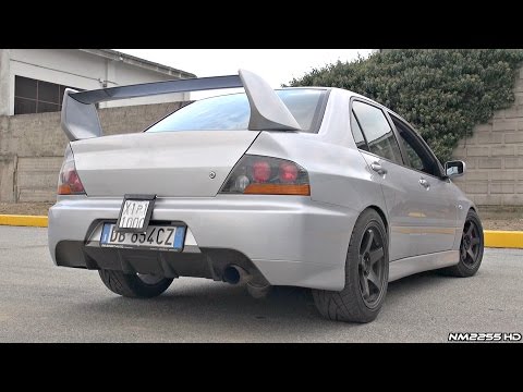 TUNED Mitsubishi Lancer EVO IX with LOUD Screamer Pipe!