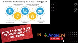 How To Start Tax Saver Sip With Rs.1000 In Angel One App
