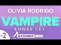 Olivia Rodrigo - vampire (Lower Key) Karaoke