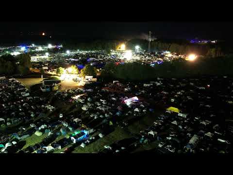 Nature One Camp 2022 in der Nacht - Zeitraffer