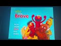 Sesame Street BEING BRAVE DVD Menu Walkthrough