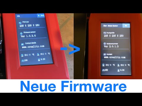 CR6-SE Firmware Update Deutsch