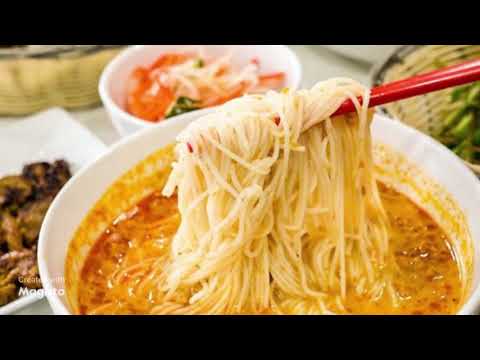 Amazing Khmer Traditional Noodle with Chicken Curry and Fish Green Curry