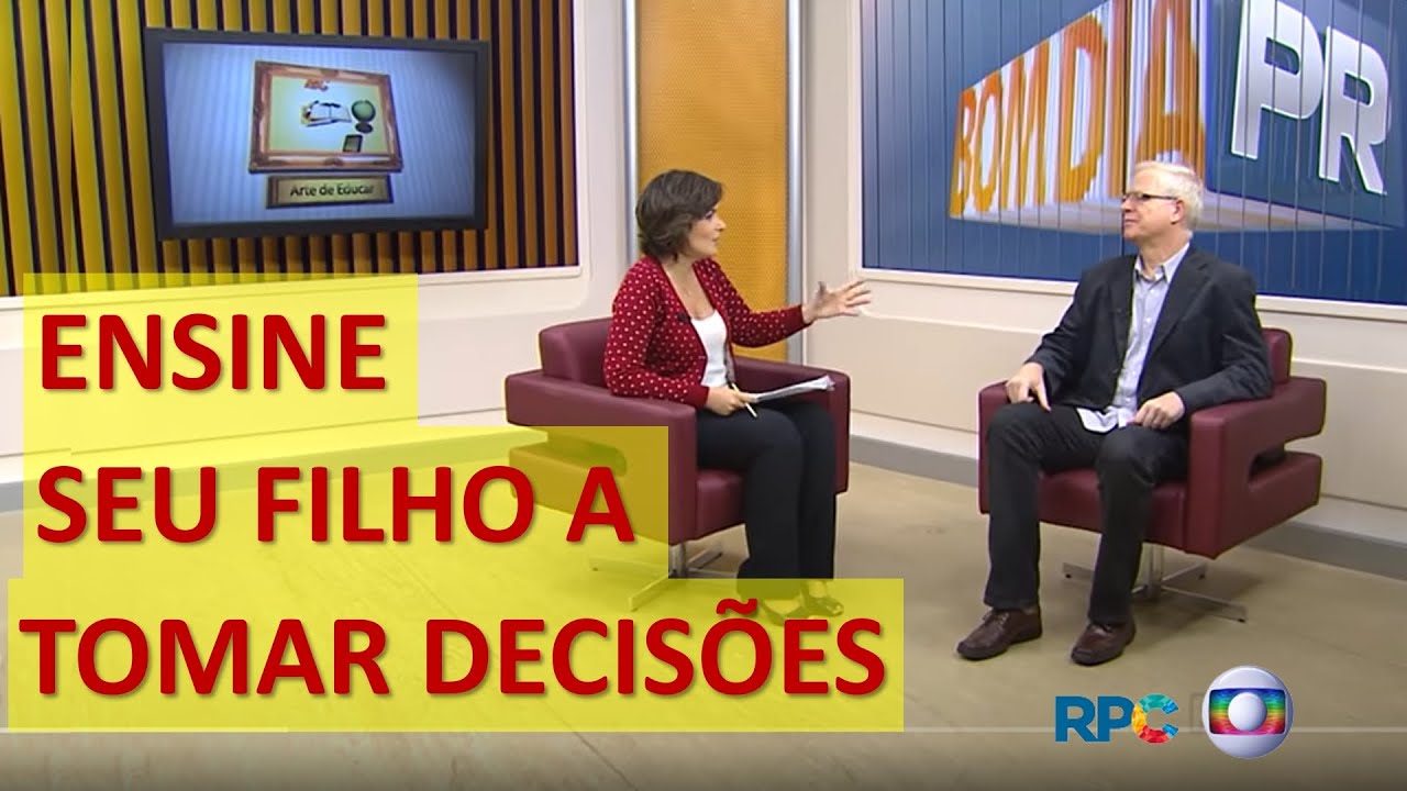 Ensine seu filho a tomar decisões.