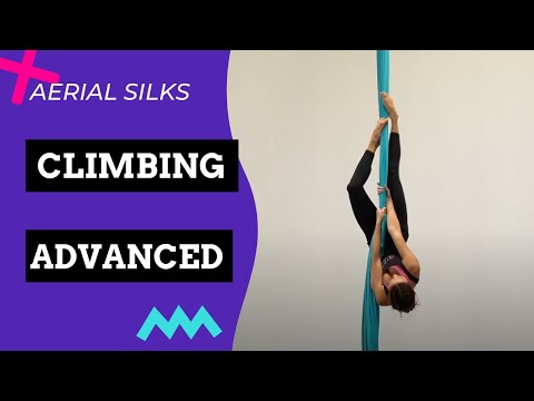 Aerial Silk Basics - 3 Beautiful and Fun AERIAL SILKS CLIMBS for the advanced aerialist