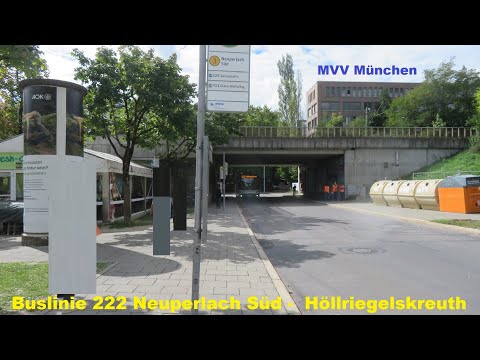 MVV München - Bus 222 Neuperlach Süd -  Höllriegelskreuth [ 09.2022 ]