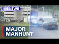 Huge manhunt underway in France after prison van ambush | 9 News Australia