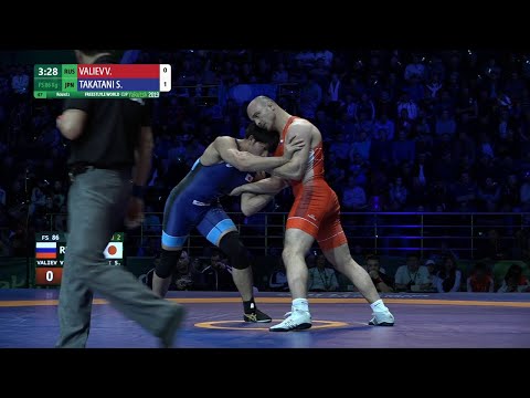 Round 2 FS - 86 kg: V. VALIEV (RUS) v. S. TAKATANI (JPN)