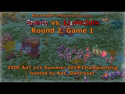 Summer 2019 Championship, R2 - Shelty vs. Luyindula, Game 1 - Age of Mythology: The Titans