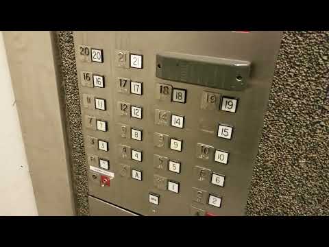 Enhanced: 1982 Montgomery G&P Traction High Rise Service Elevator @ One Bellevue Center, Bellevue WA