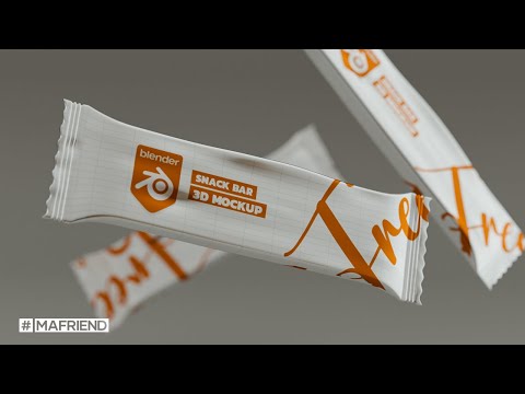 How to Model a Chocolate Bar in Blender. :Blender Mockup Tutorial 🔥🔥🔥