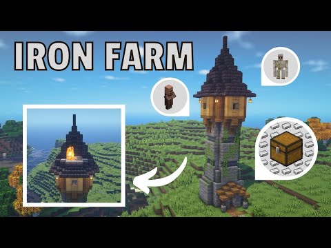 Minecraft 1.18 Java | How to Build an IRON FARM Without a Zombie | Tutorial