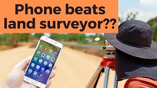 How to land survey with an android phone? It is easy, but is it accurate enough?