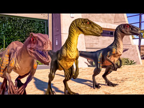 ALL CARNIVORE DINOSAURS MAX EGGS ANIMATIONS - JURASSIC WORLD EVOLUTION 2