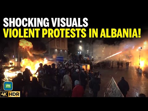 Petrol Bombs Hurled At Albania Govt Building | Albania’s Protests Explained | N18G | 4K