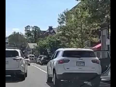 Driver of 2AXR78 Double Parked Obstructing Bike Lane in Belmont MA