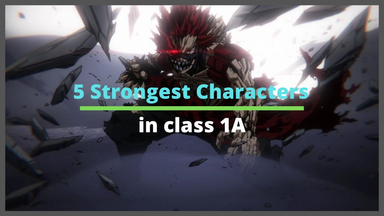 Top 5 strongest students in school 1A || My Hero Academia || Anime || Pressure Knight || thumbnail